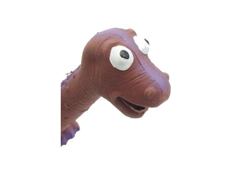 Tatrapet hračka pro psa dinosaurus řvoucí 19 cm latex fialová