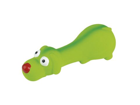 Tatrapet hračka pro psa pejsek pískací 15 cm latex zelená