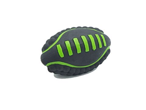 Tatrapet hračka pro psa ragby míček se zvukem průměr 16 cm latex černá doprodej