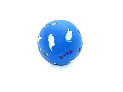 Flamingo míček pro kočky na pamlsky 7,5 cm uzavíratelný otvor modrý