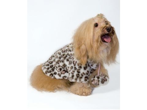 Nayeco obleček pro psa gepard růžovo bílý 25 cm, obvod 48 cm plyš  doprodej
