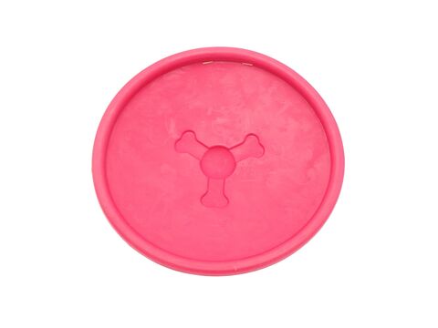 Flamingo hračka pro psa létající talíř 18 cm červený 