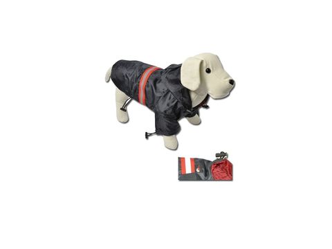 Nayeco pláštěnka pro psa Marino s reflexním proužkem 30 cm obvod 50 cm s kapucí modrá