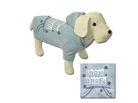 Nayeco mikina pro psa s kapucí Snow Angel světle modrá 35 cm, obvod 46 cm doprodej