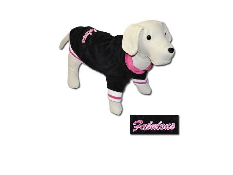 Nayeco mikina pro psa Fabulous Sudadera černá s růžovou 35 cm obvod 44 cm doprodej