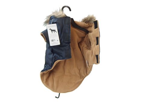 Nayeco bunda pro psa Trenca Marino modrá s kapucí 40 cm obvod 54 cm  doprodej