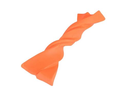 Flamingo hračka pro psa dentální stočená kost 12 cm guma oranžová doprodej