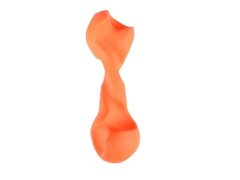 Flamingo hračka pro psa kost 16 cm guma oranžová