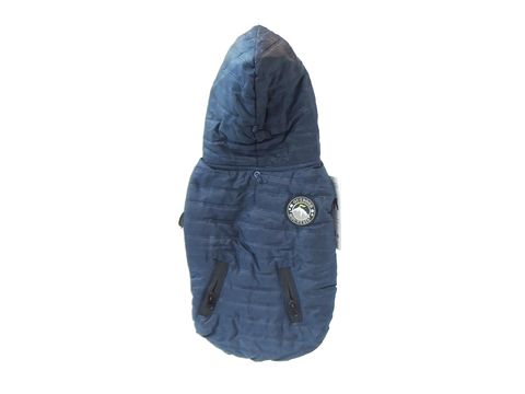 Nayeco bunda pro psa Outdoor s kapucí zateplená modrá délka 40 cm, obvod 48 cm doprodej 