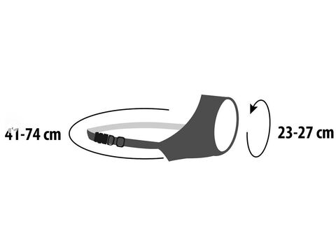 Flamingo fixační náhubek pro psy  M/L  44-74 cm, 23-27 cm /labrador/ černý