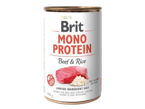 Brit Mono Protein Beef & Rice 400 g ingredient diet 