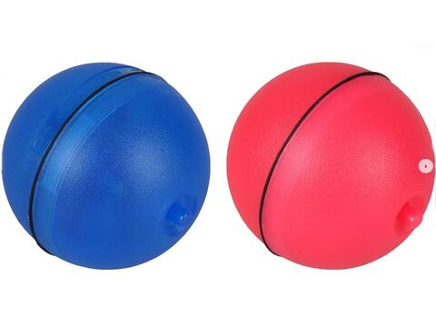 Flamingo hračka pro kočku rotační kouzelný LED míček pr. 6,5 cm modrá