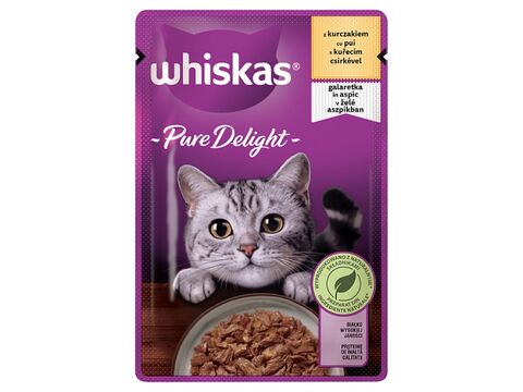 Whiskas adult Pure Delight s kuřecím v želé 85g kapsa   