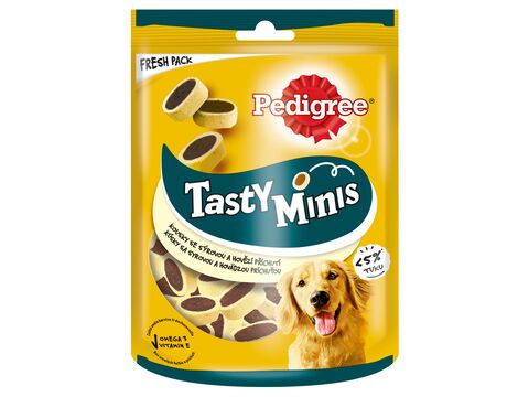 Pedigree Tasty Bites Cheesy Bites  hovězí se sýrem 155 g 