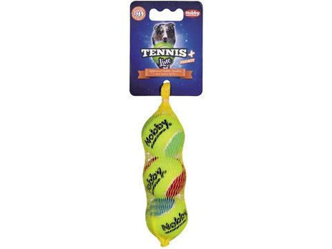 Nobby hračka pro psa 3 tenisáky pískací průměr 4,5 cm 