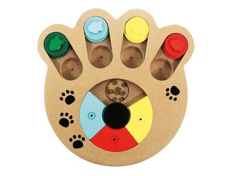 Record tréninková interaktivní hračka pro psa průměr 23 cm béžová