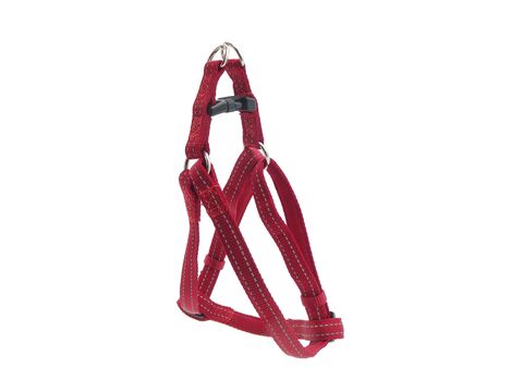 Nayeco postroj Basic Rojo nylon reflexní červený 15 mm x 35 - 60 cm