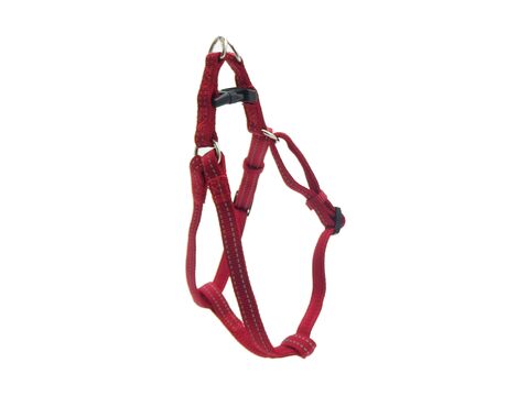 Nayeco postroj Basic Rojo nylon reflexní červený 15 mm x 35 - 60 cm