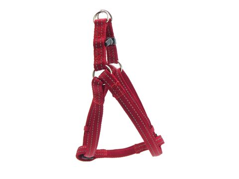 Nayeco postroj Basic Rojo nylon reflexní červený 15 mm x 35 - 60 cm