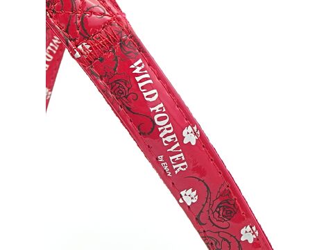 Nayeco postroj Envy wild koženkový červený 15mm x 35 - 60 cm 