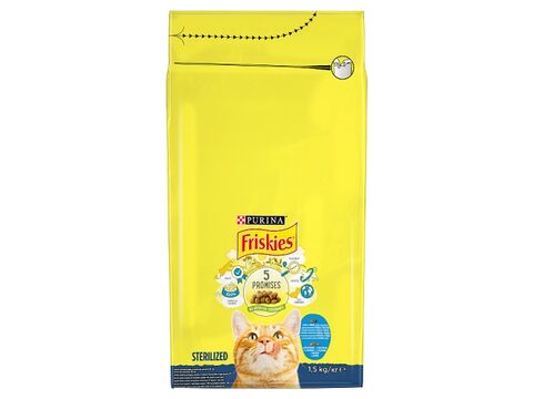 Friskies for sterile cats losos a zelenina 1,5 kg granule