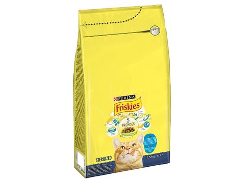 Friskies for sterile cats losos a zelenina 1,5 kg granule