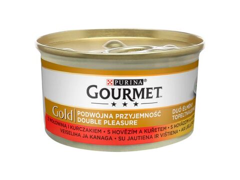 Gourmet gold 85 g hovězí a kuře 