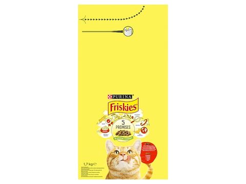 Friskies hovězí a játra a zelenina 1,7 kg granule