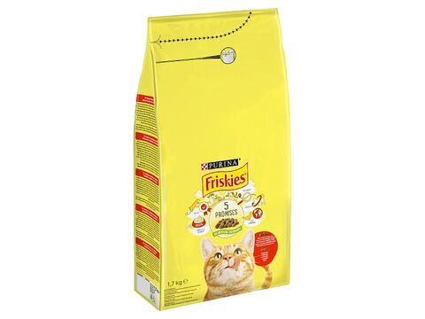 Friskies hovězí a játra a zelenina 1,7 kg granule