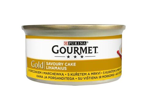 Gourmet gold Savoure Cake kuře s mrkví paštika 85 g