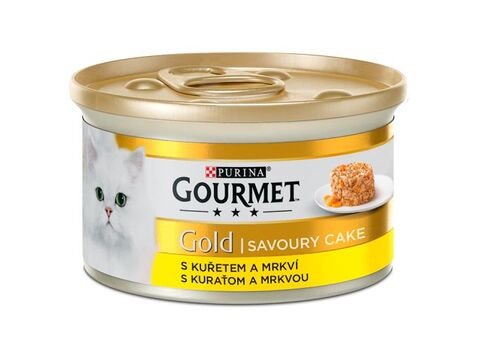 Gourmet gold Savoure Cake kuře s mrkví paštika 85 g