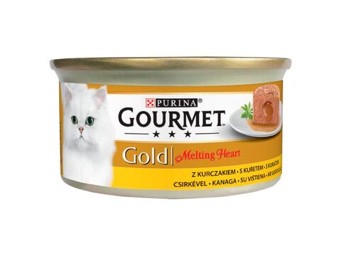 Gourmet gold Melting heart 85 g s kuřetem paštika SLEVA 