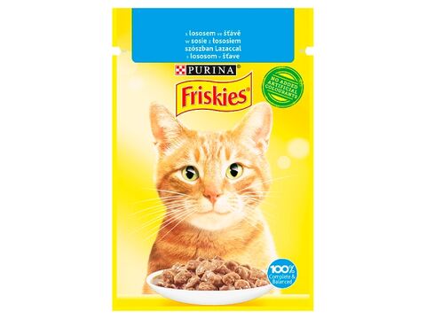 Friskies cat 85 g kapsa losos ve šťávě