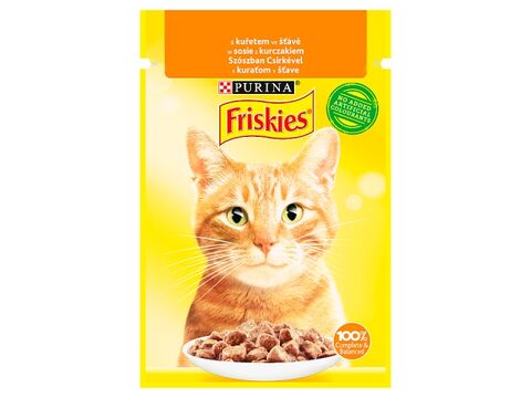 Friskies cat 85 g kapsa kuře ve šťávě 