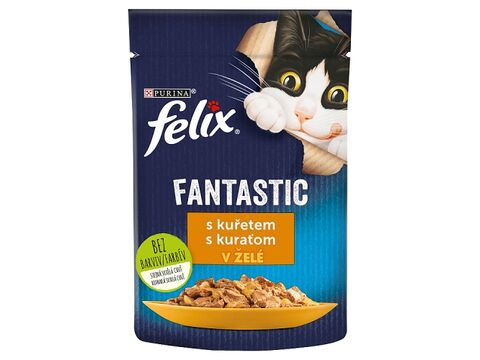 Felix fantastic kuře v želé 85 g kapsa  