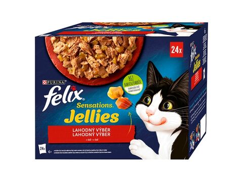 Felix Sensations Jellies masový výběr 24 x 100 g