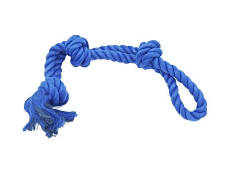 Nayeco hračka pro psa přetahovadlo bavlna s 3 uzly 60 cm 630 g modrá