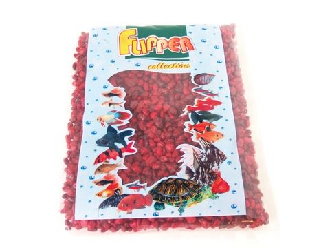 Tatrapet akvarijní písek 4 - 8 mm, 1 kg, tmavě červený