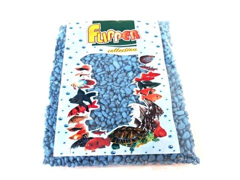 Tatrapet akvarijní písek 4 - 8 mm, 1 kg, světle modrý