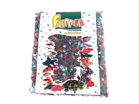 Tatrapet akvarijní písek 4 - 8 mm, 1 kg, červeno-modro-zelený