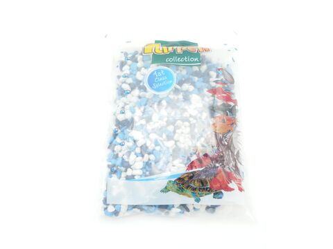 Tatrapet akvarijní písek 4 - 8 mm, 1 kg, modro-bílý
