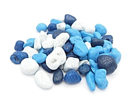 Tatrapet akvarijní písek 4 - 8 mm, 1 kg, modro-bílý