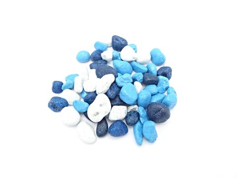 Tatrapet akvarijní písek 4 - 8 mm, 1 kg, modro-bílý