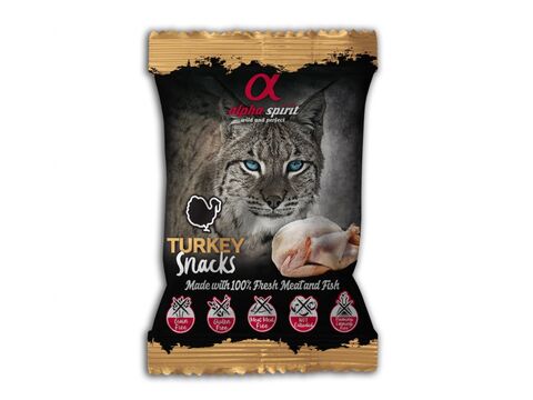 Alpha Spirit Cat Turkey Snacks 50 g krůta,kuře,játra 16.049  