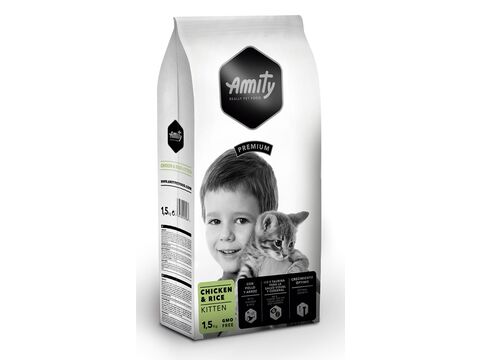 Amity cat Kitten chicken & rice 1,5 kg exp.12/2023