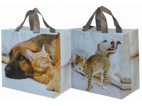 Nákupní taška na pamlsky kočka a pes 24 l 34 x 32 x 19 cm 
