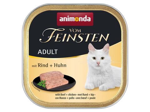 Animonda Vom Feinsten cats hovězí a kuře100 g paštika 