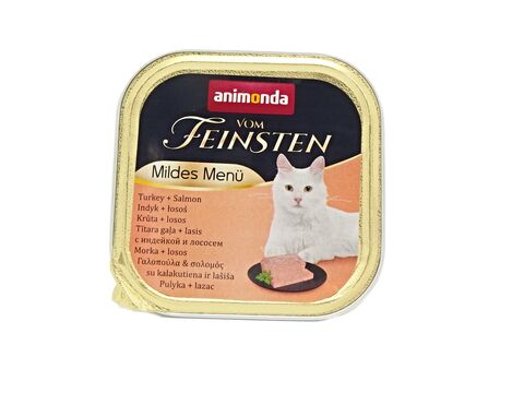 Animonda Vom Feinsten Mildes Menu Kastrate 100 g krůta a losos paštika