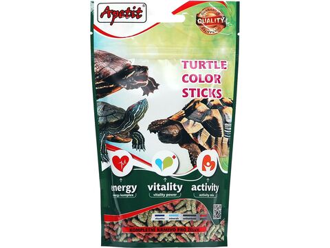 Apetit Turtle color stick pro suchozemské a vodní želvy 120 g sáček  