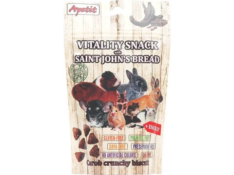 Apetit Vitality Snack with Saint John´s Bread 80 g pro hl.svatojánský chléb Karob exp12/23